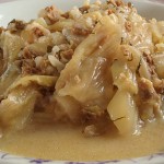 Cabbage with minced meat
