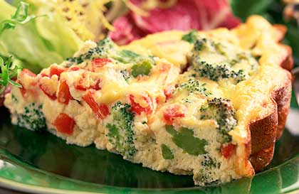 Oven Omelet with vegetables