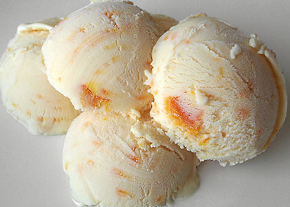 Παγωτό με μαρμελάδα πορτοκάλι