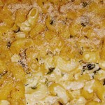 Baked pasta with chicken