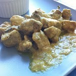 Recipe from Jenny for Chicken with curry and coconut milk
