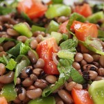 Salad with black-eyed beans