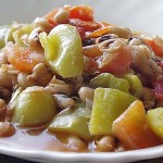 Eyed beans with vegetables