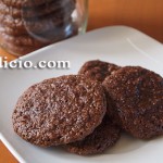 Snap chocolate biscuits with hazelnut