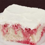 Cake with strawberry jelly