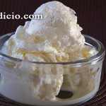 Ice cream without ice cream maker - vanilla