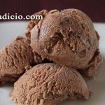 Ice cream without ice cream maker - chocolate
