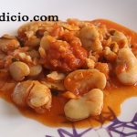 Dried beans in tomato sauce