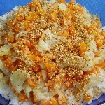 Tαϊλανδέζικο ρύζι με λαχανικά, γάλα καρύδας